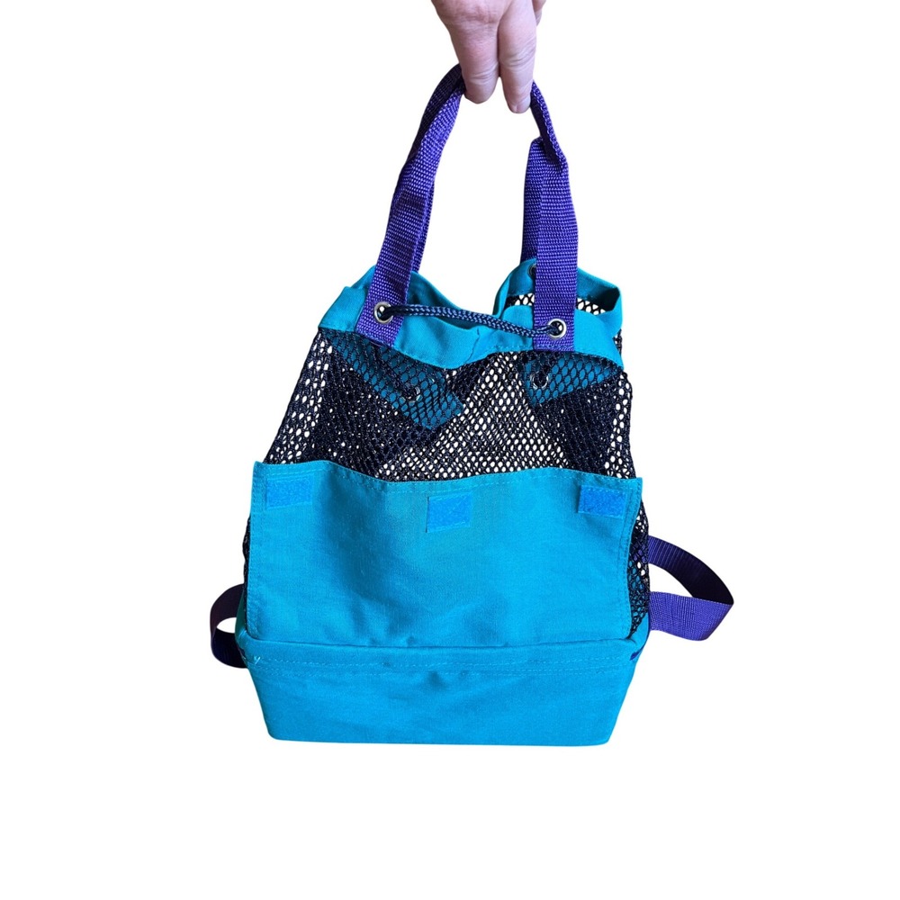 Vintage 1993 Rubbermaid Beach Buddy Insulated Cooler Mesh Tote Bag Retro - Picture 14 of 14